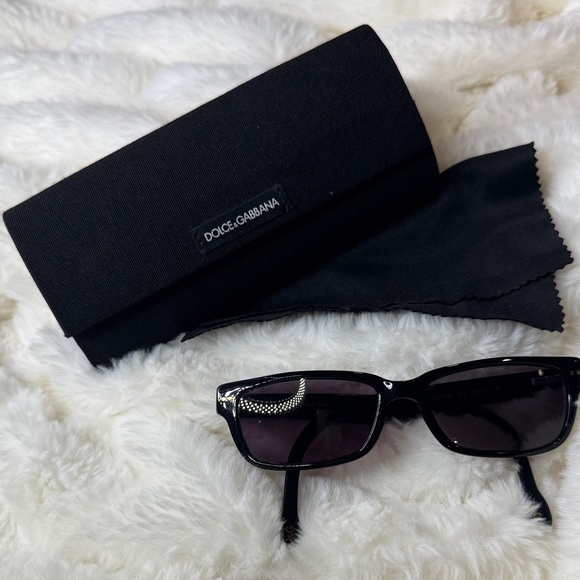 Dolce & Gabbana Black Sunglasses with Embellished Detail main image 5